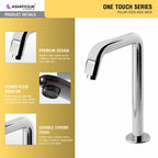 Asiatique Pillar Cock High Neck (OT-000HN) | One Touch Series | Premium Bathroom Faucets & Bib Cocks | Chrome Finish