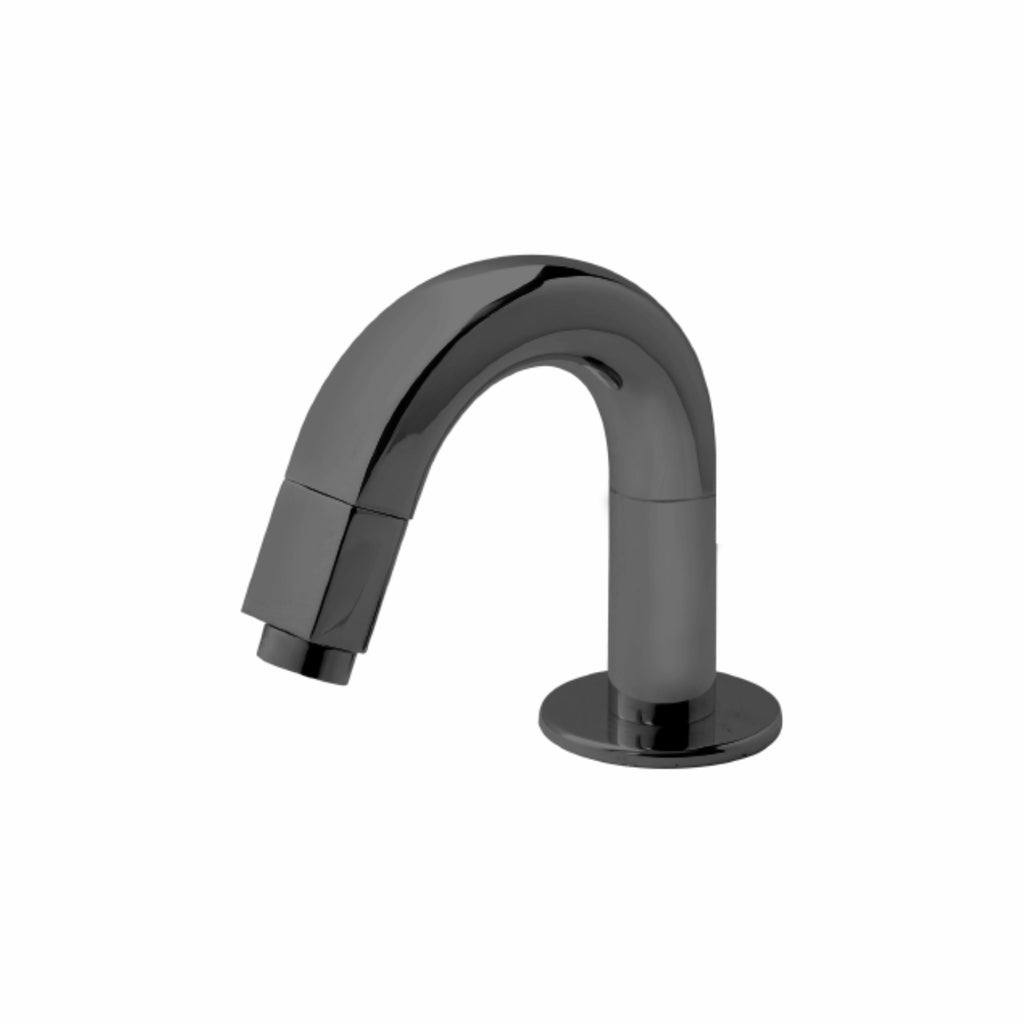 Asiatique Pillar Cock (OTB-000) | One Touch Series | Premium Bathroom Faucets & Bib Cocks | Black Finish