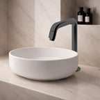 Asiatique Pillar Cock High Neck (OTB-000HN) | One Touch Series | Premium Bathroom Faucets & Bib Cocks | Black Finish