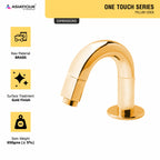 Asiatique Pillar Cock (OTG-000) | One Touch Series | Premium Bathroom Faucets & Bib Cocks | Gold Finish