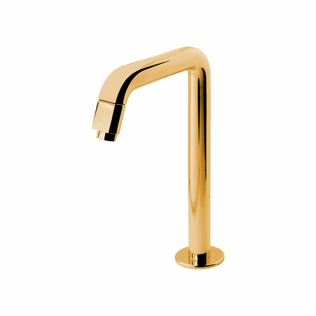 Asiatique Pillar Cock High Neck (OTG-000HN) | One Touch Series | Premium Bathroom Faucets & Bib Cocks | Gold Finish