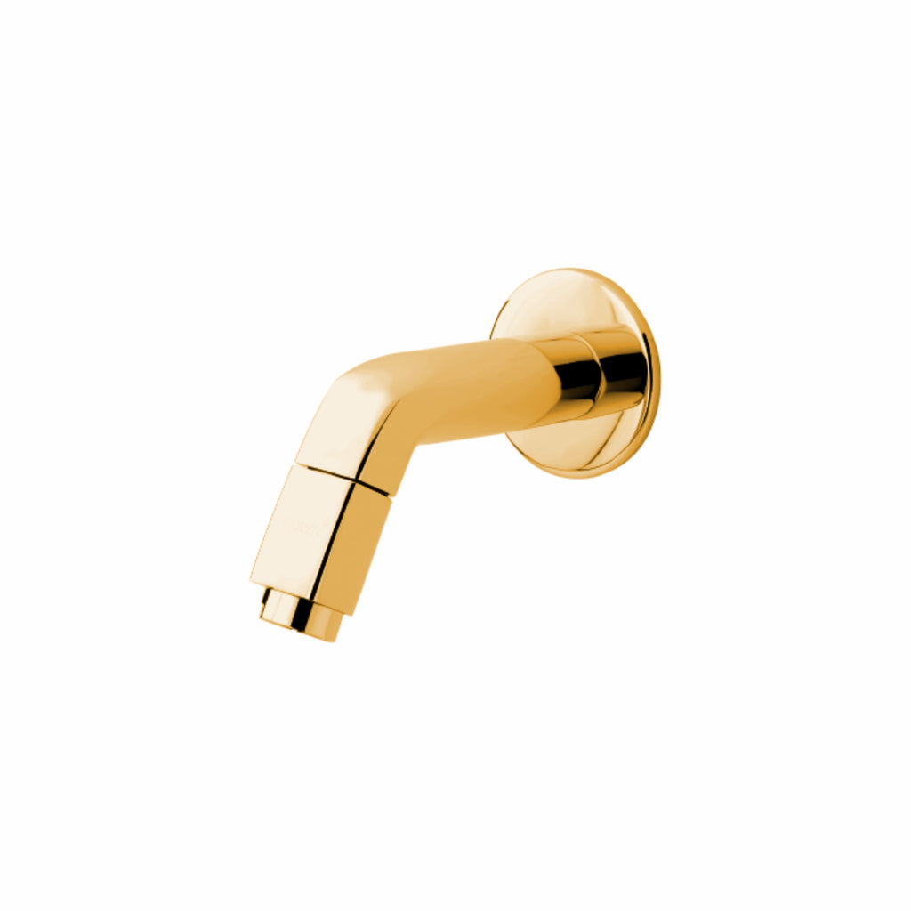 Asiatique Bib Cock With Wall Flange (OTG-003) | One Touch Series | Premium Bathroom Faucets & Bib Cocks | Gold Finish