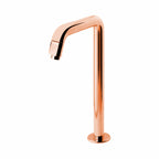 Asiatique Pillar Cock Extra High Neck (OTRG-000EX) | One Touch Series | Premium Bathroom Faucets & Bib Cocks | Rose Gold Finish