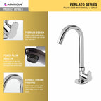 Asiatique Pillar Cock With Extended Swivel  'J' Spout  (P-002),Perlato Series Premium Faucets & Mixers