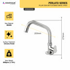 Asiatique Pillar Cock With Extended Swivel  Spout  (P-002EX),Perlato Series Premium Faucets & Mixers (Copy)