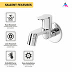 Asiatique Bib Cock With Wall Flange  (P-003),Perlato Series Premium Faucets & Mixers