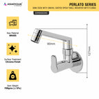 Asiatique Sink Cock With Swivel Casted Spout Wall Mounted With Flange  (P-007),Perlato Series Premium Faucets & Mixers
