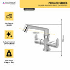 Asiatique C/H Basin Mixer With Swivel Casted Spout  (P-010),Perlato Series Premium Faucets & Mixers