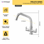 Asiatique C/H Basin Mixer With Extended Swivel Spout  (P-011EX),Perlato Series Premium Faucets & Mixers
