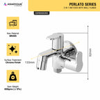 Asiatique S/L Basin Mixer Wall Mounted Upper Part  (P-015),Perlato Series Premium Faucets & Mixers