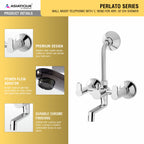 Asiatique Wall Mixer Telephonic with 'L' Bend for ARR .of O/H Shower (P-017),Perlato Series Premium Faucets & Mixers