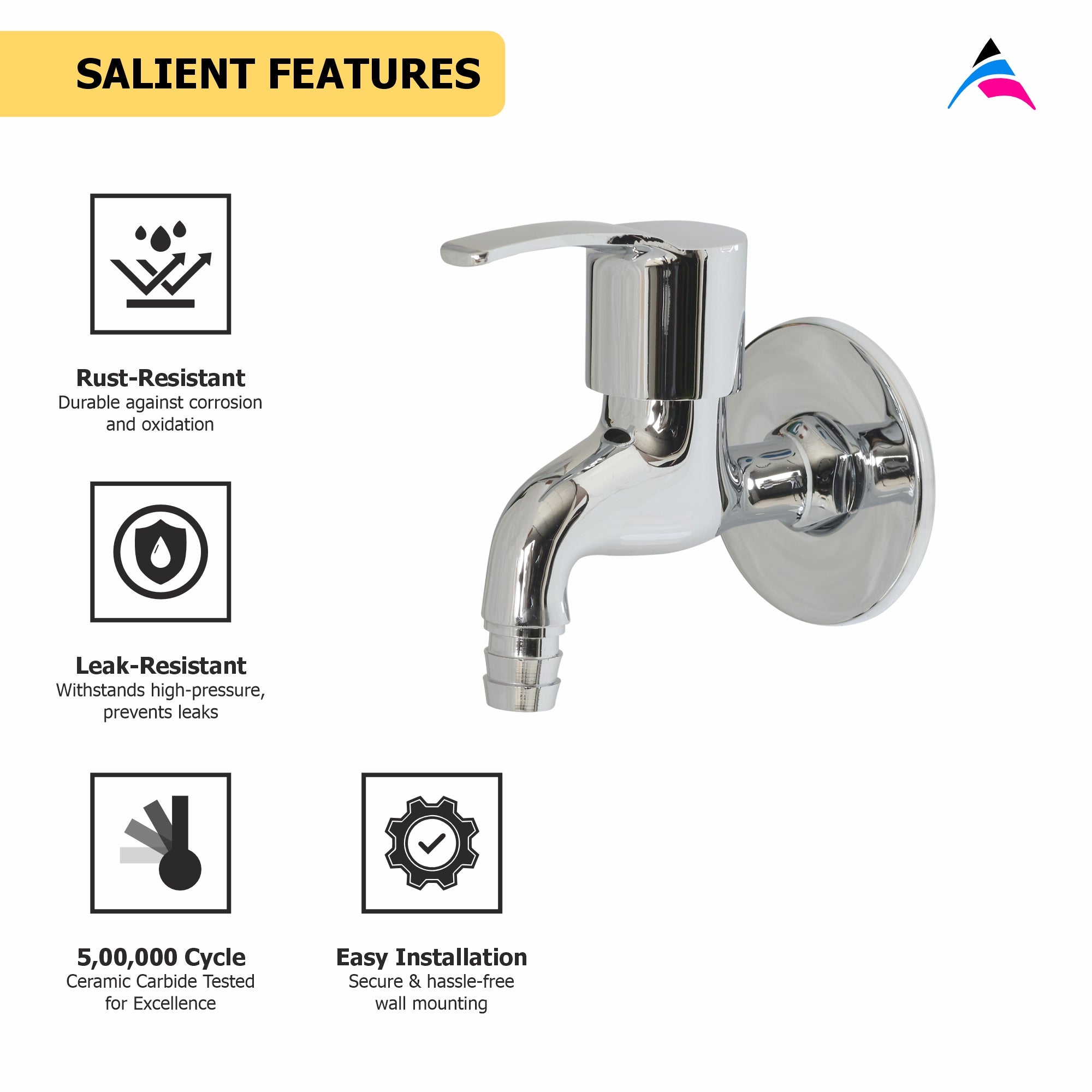 Asiatique  Bib Cock With Washing Nozzle (PH-003N), Phoenix Series Premium Faucets & Mixers