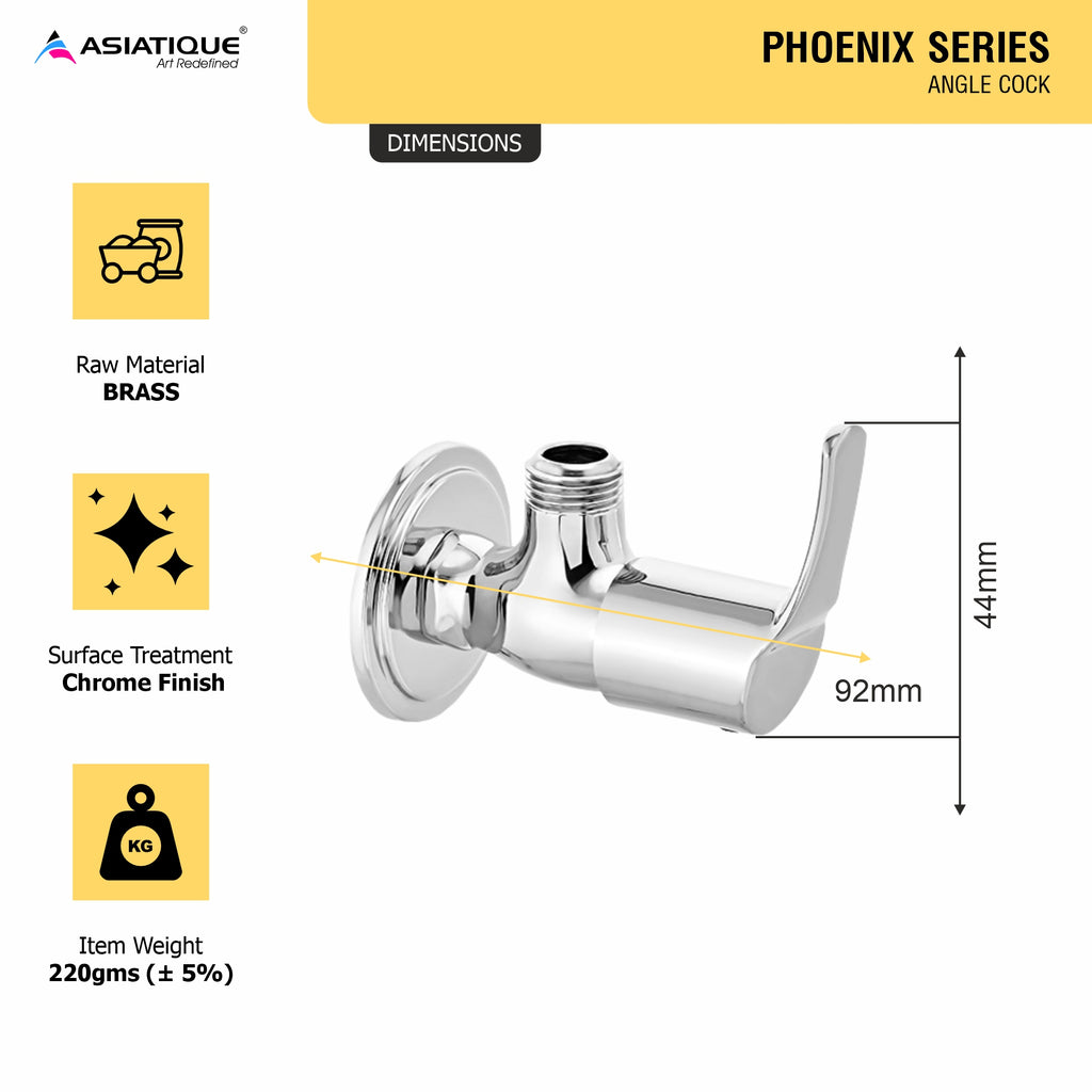 Asiatique  Angle  Cock   (PH-005), Phoenix Series Premium Faucets & Mixers