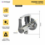 Asiatique 2 Way Angle Cock (PH-005TW), Phoenix Series Premium Faucets & Mixers