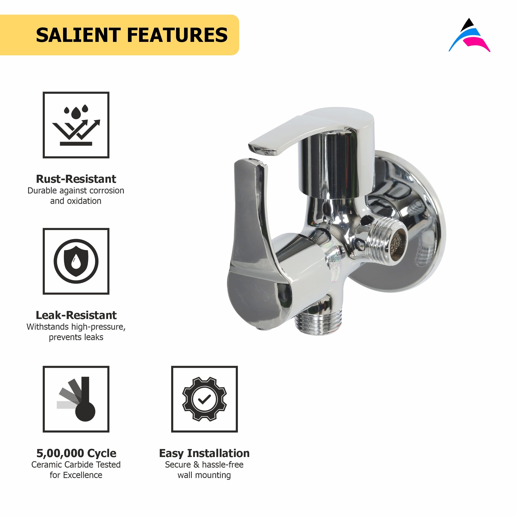 Asiatique 2 Way Angle Cock (PH-005TW), Phoenix Series Premium Faucets & Mixers