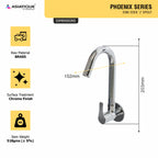 Asiatique Sink Cock 'J' Spout (PH-008), Phoenix Series Premium Faucets & Mixers