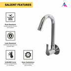 Asiatique Sink Cock 'J' Spout (PH-008), Phoenix Series Premium Faucets & Mixers