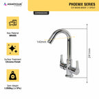 Asiatique C/H Basin Mixer 'J' Spout (PH-011), Phoenix Series Premium Faucets & Mixers