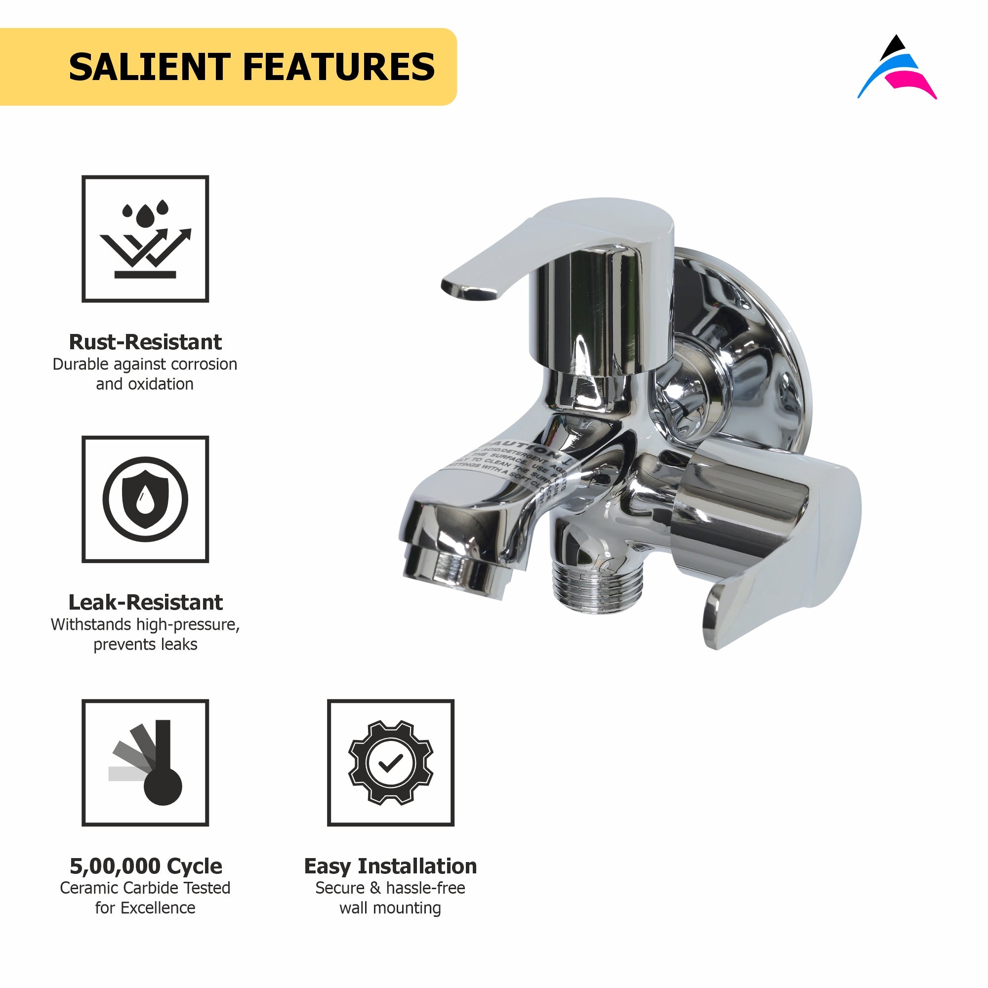 Asiatique 2 in 1 Bib Cock (PH-015), Phoenix Series Premium Faucets & Mixers