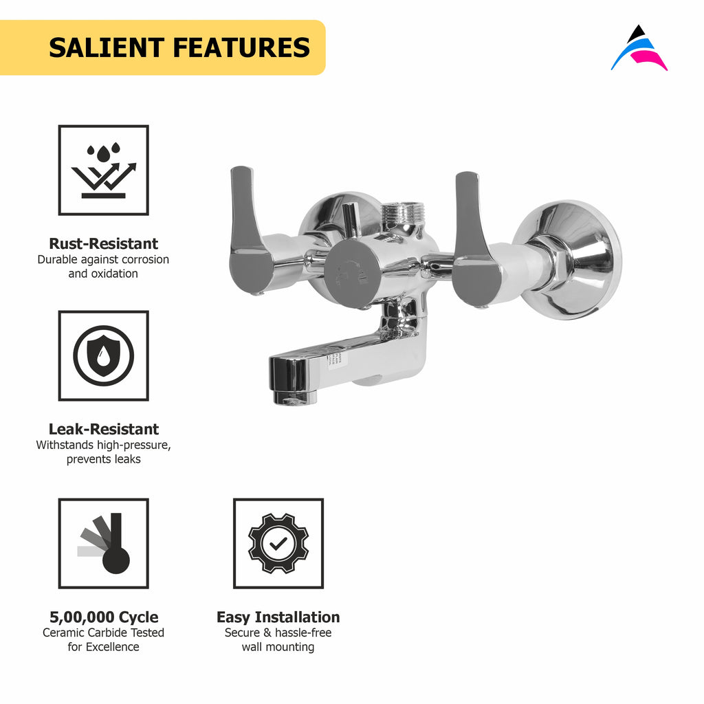 Asiatique Wall Mixer only (PH-017), Phoenix Series Premium Faucets & Mixers
