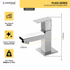 Asiatique Pillar Cock With Spout (PL-000A), Plaza Series Bathroom Faucets & Mixers | Premium Brass Tap Collection