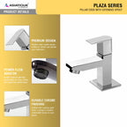 Asiatique Pillar Cock With Spout (PL-000A), Plaza Series Bathroom Faucets & Mixers | Premium Brass Tap Collection