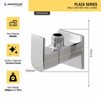 Asiatique Angle Cock With Wall Flange (PL-005), Plaza Series Bathroom Faucets & Mixers | Premium Brass Tap Collection