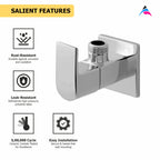 Asiatique Angle Cock With Wall Flange (PL-005), Plaza Series Bathroom Faucets & Mixers | Premium Brass Tap Collection