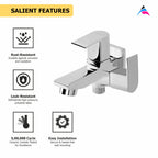 Asiatique 2 in 1 Bib Cock With Wall Flange (PL-015), Plaza Series Bathroom Faucets & Mixers | Premium Brass Tap Collection