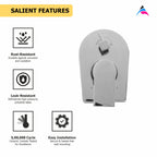 Asiatique S/L Div. Upper Parts Handle, Button & Plate (PL-024), Plaza Series Bathroom Faucets & Mixers | Premium Brass Tap Collection