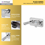 Asiatique Single Concealed Wall Mounted Upper Part (PL-028U), Plaza Series Bathroom Faucets & Mixers | Premium Brass Tap Collection