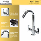 AsiatiqueSink C/H Basin Mixer 'J' Spout  (R-011), Rusty Series Premium Faucets & Mixers