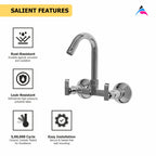 Asiatique Sink Mixer 'J' Spout  (R-013), Rusty Series Premium Faucets & Mixers