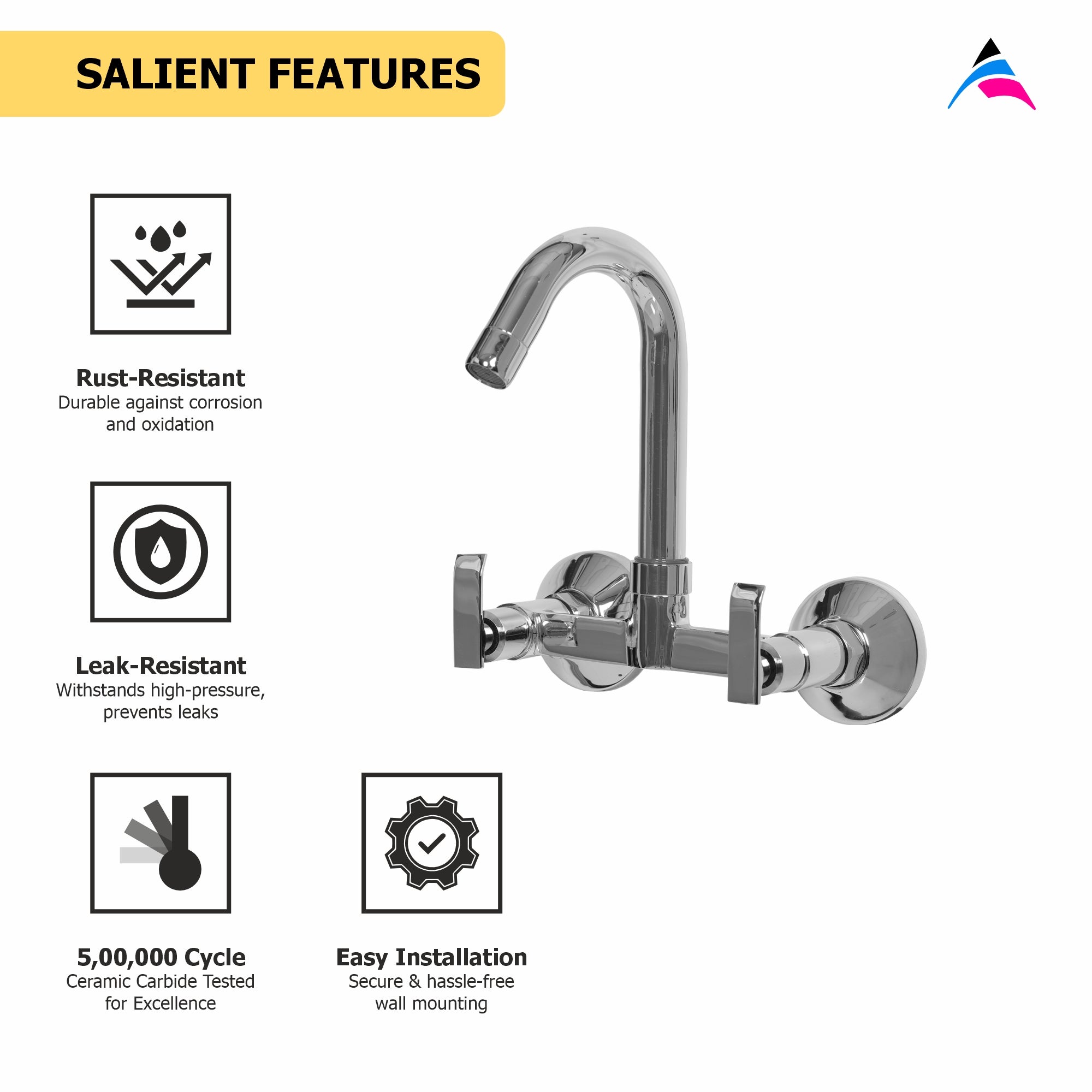 Asiatique Sink Mixer 'J' Spout  (R-013), Rusty Series Premium Faucets & Mixers