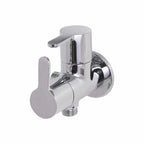 Asiatique 2 Way Angle Cock With Wall Flange (S-005TW), Premium Brass Chrome Bathroom Faucet & Mixer Collection, Smart Series
