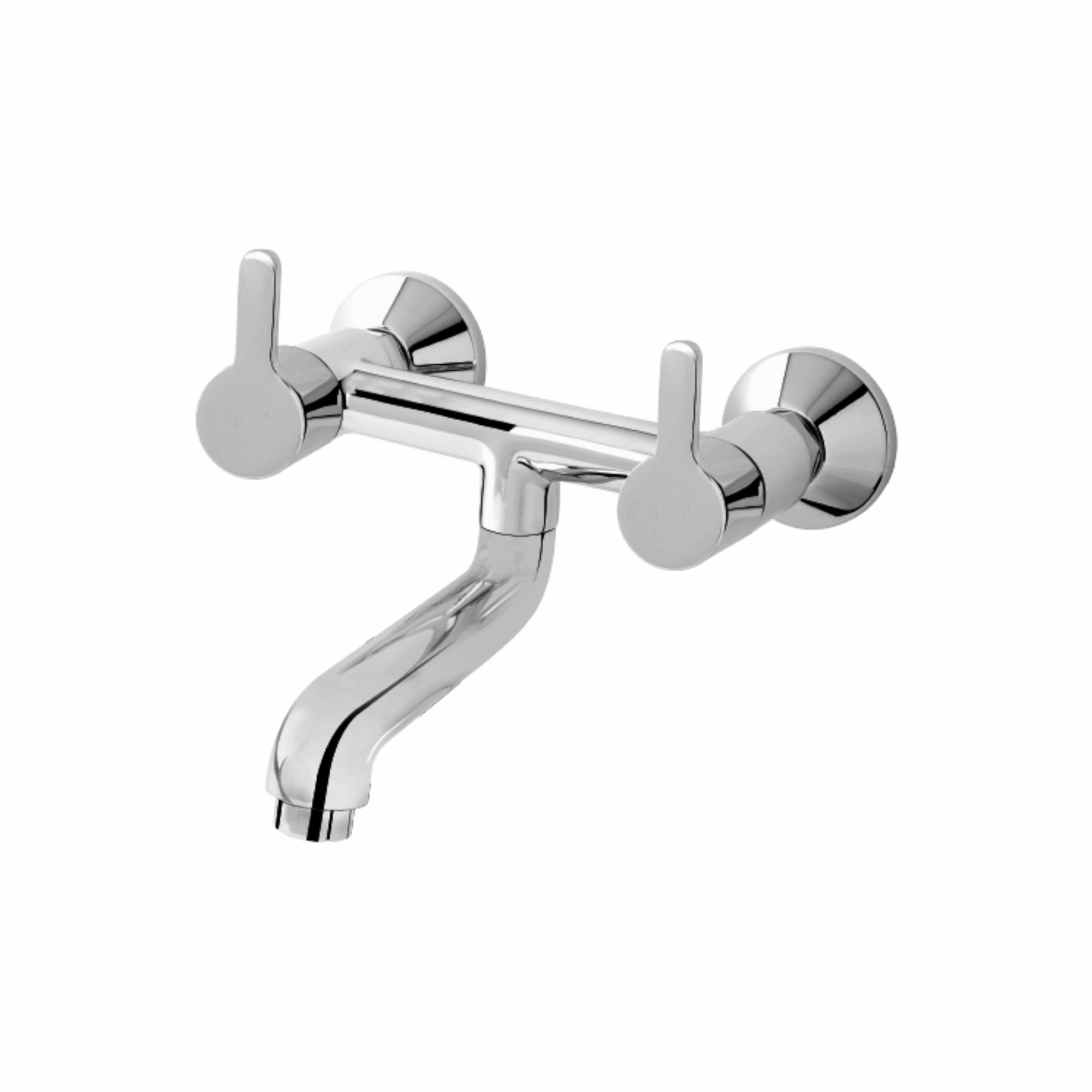 Asiatique Wall Mixer Non-Telephonic Wall Mounted (S-014), Premium Brass Chrome Bathroom Faucet & Mixer Collection, Smart Series