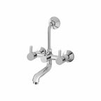 Asiatique Wall Mixer Telephonic With ‘L’ Bend for ARR. Of O/H Shower (S-017), Premium Brass Chrome Bathroom Faucet & Mixer Collection, Smart Series