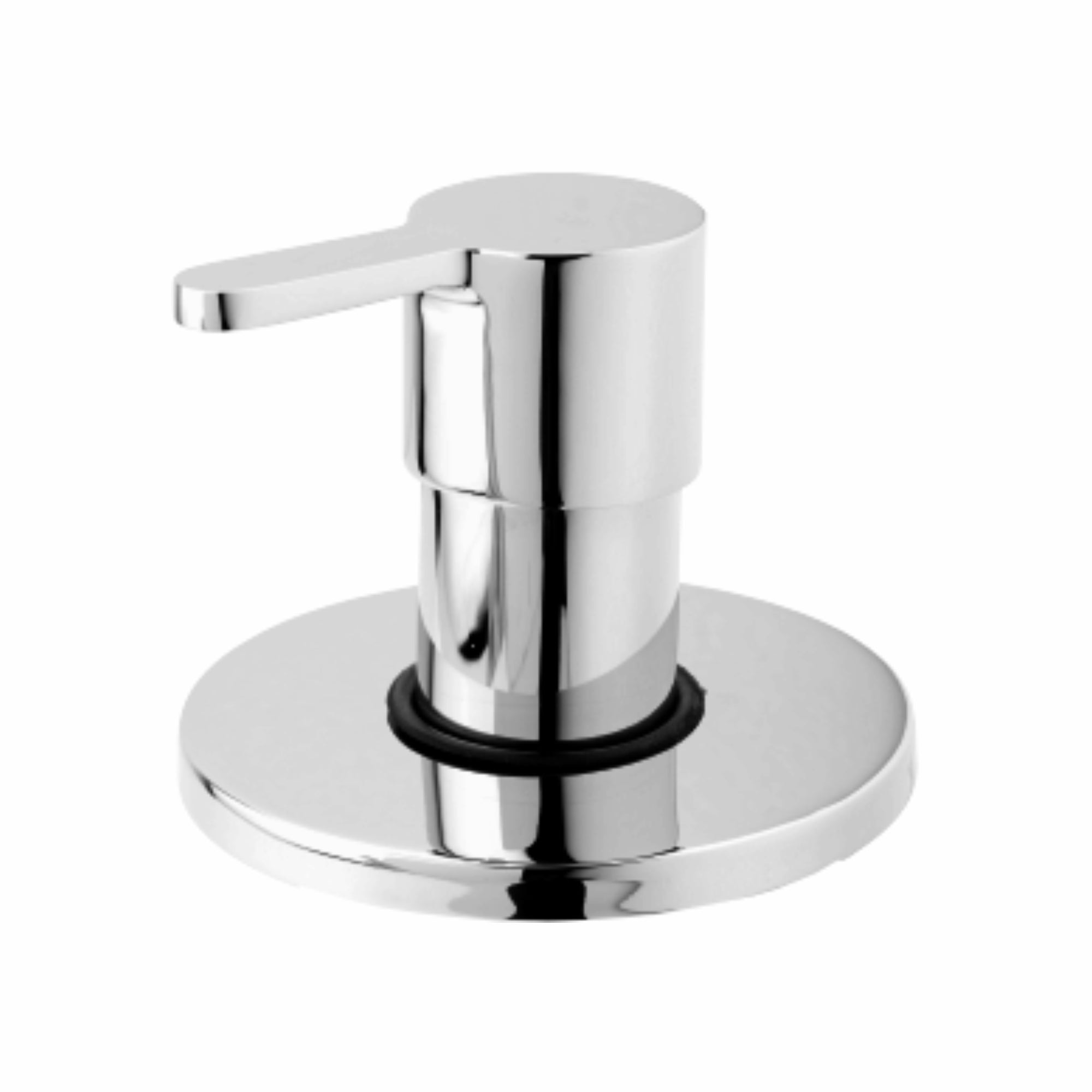Asiatique Upper Parts Kit Glassy, Flange & Handle For Con. & Flush Cock (S-021U), Premium Brass Chrome Bathroom Faucet & Mixer Collection, Smart Series