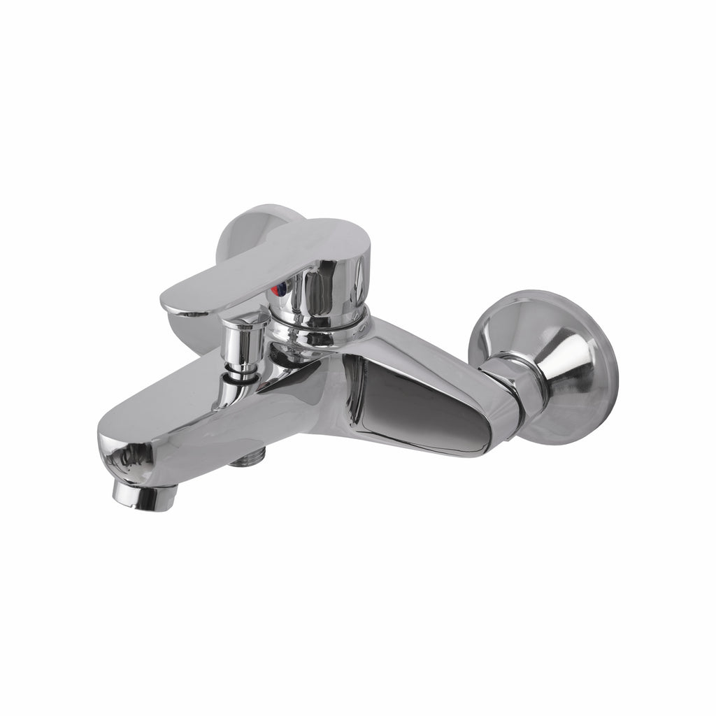 Asiatique S/L Bath & Shower Mixer (S-030), Premium Brass Chrome Bathroom Faucet & Mixer Collection, Smart Series
