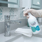 Asiatique Tap & Shower Cleaner & Limescale Remover Spray | Removes Hard Water Stains, Soap Scum & Limescale | Bathroom & Kitchen Cleaner | 500 ml