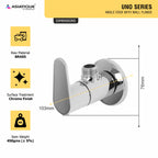 Asiatique Angle Cock With Wall Flange (U-005), UNO Series Kitchen & Bathroom Faucets | Minimal Modern Tap Collection