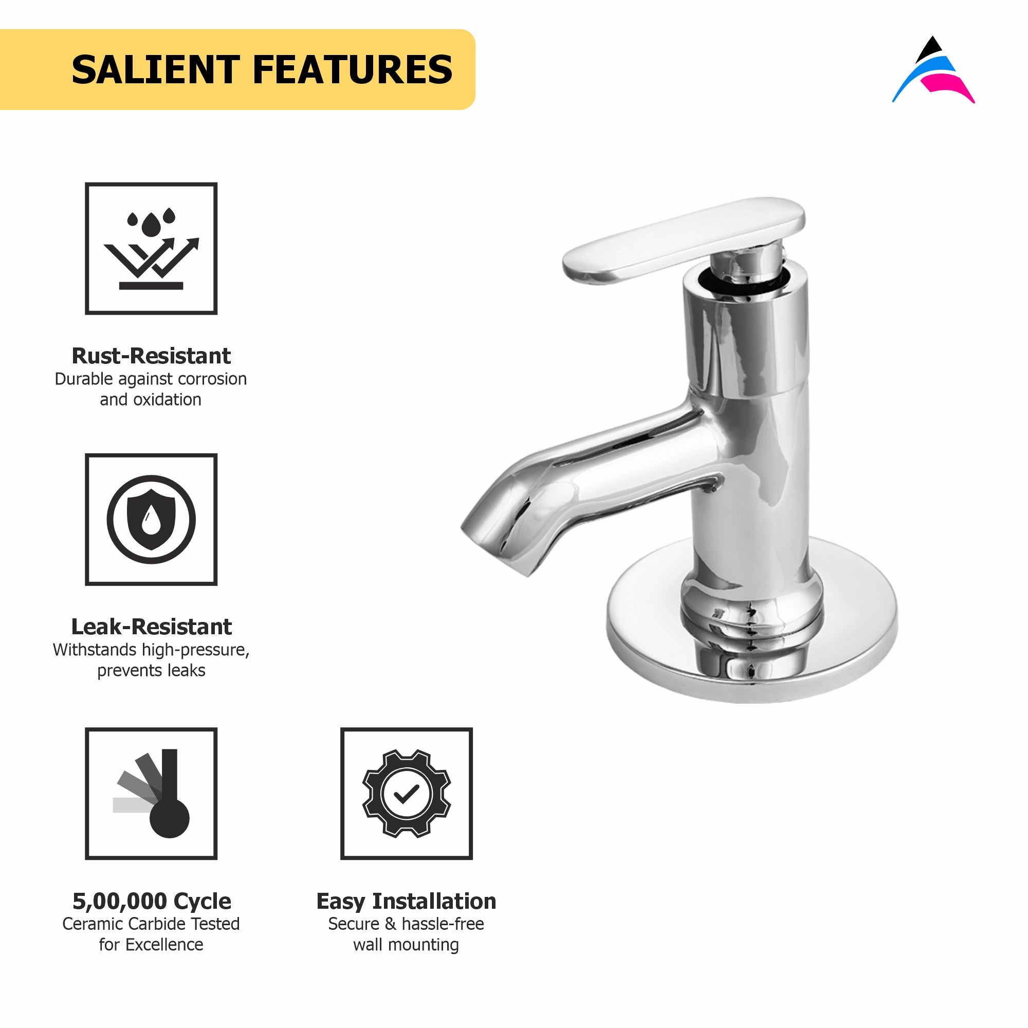 Asiatique  Pillar Cock  (V-000), Venus Series Premium Faucets & Mixers