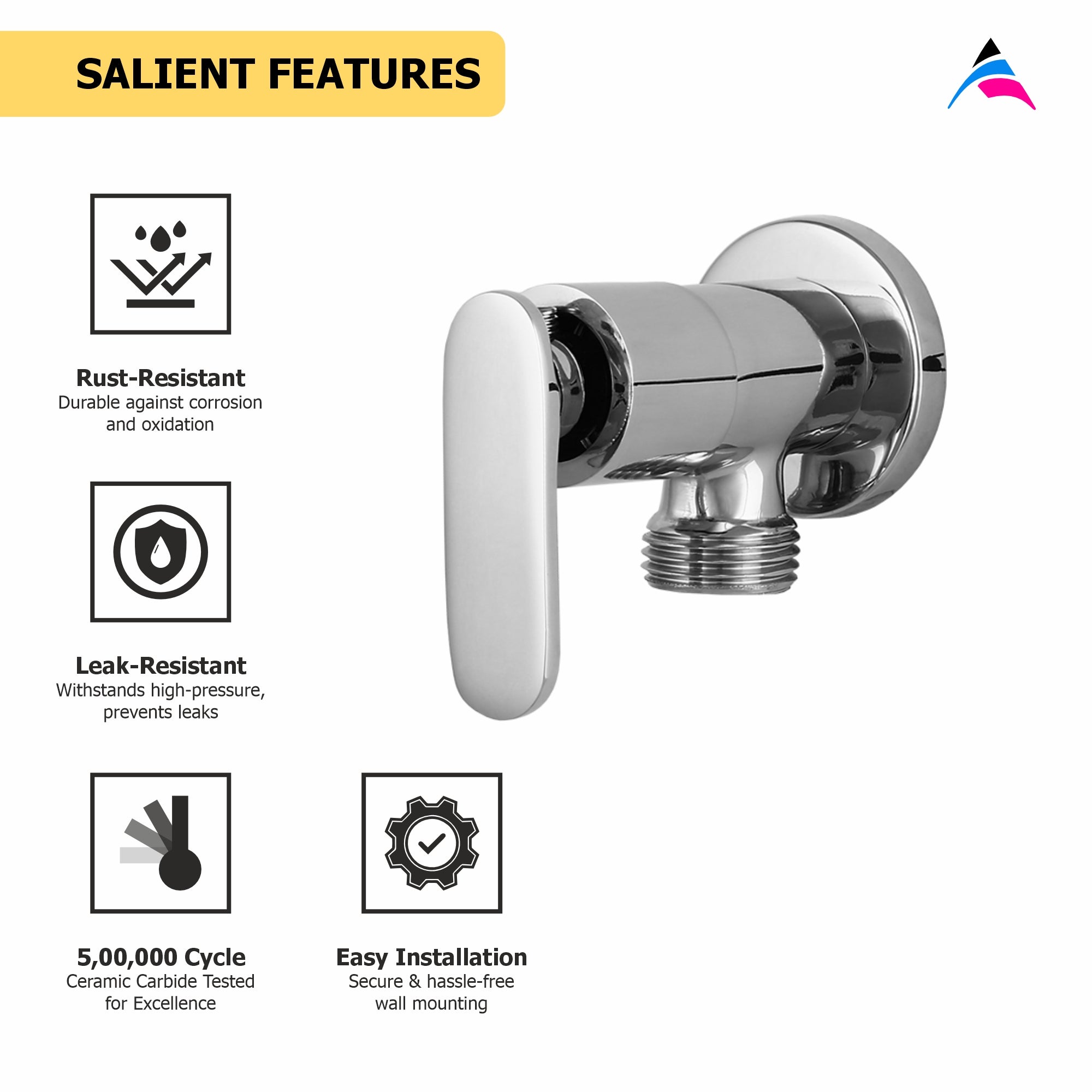 Asiatique  Angle Cock  (V-005), Venus Series Premium Faucets & Mixers