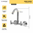 Asiatique Sink Mixer 'J' Spout   (V-013), Venus Series Premium Faucets & Mixers