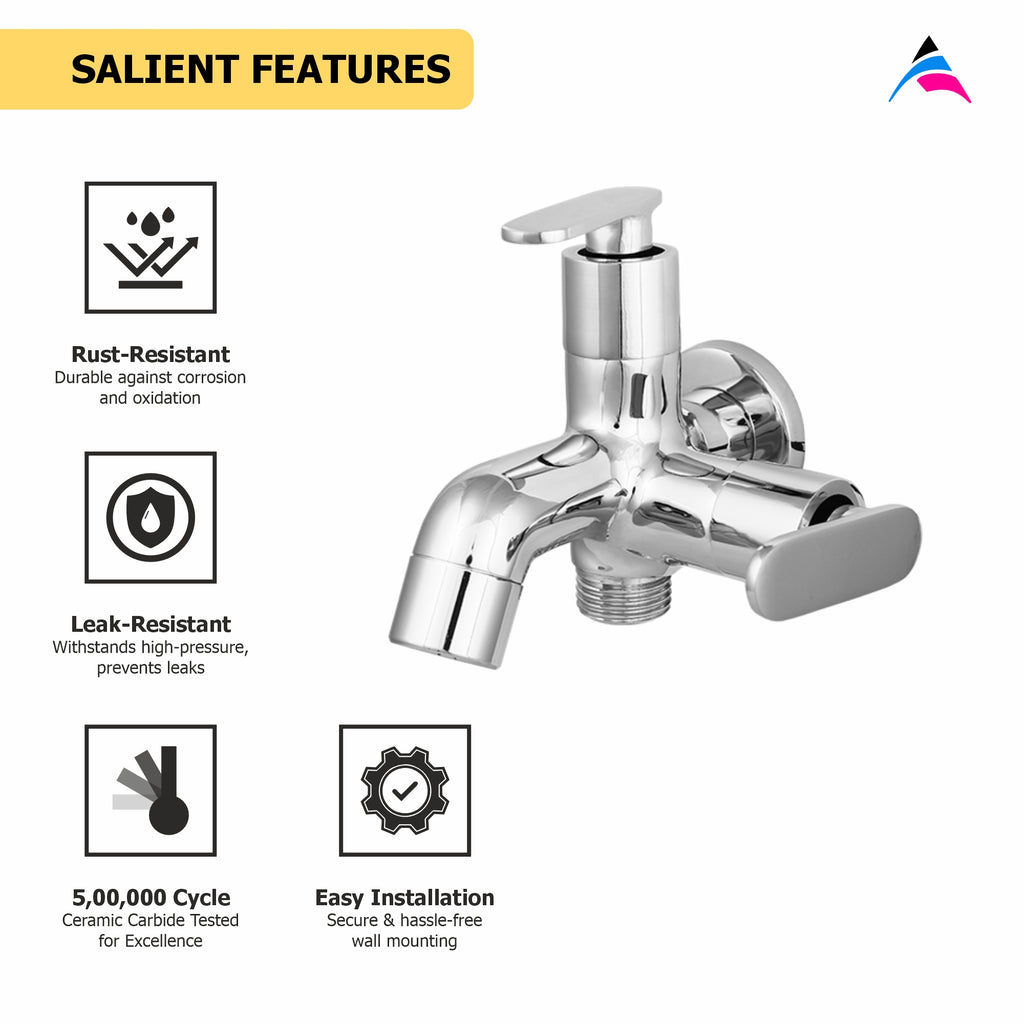 Asiatique 2 in 1 Bib Cock   (V-015), Venus Series Premium Faucets & Mixers