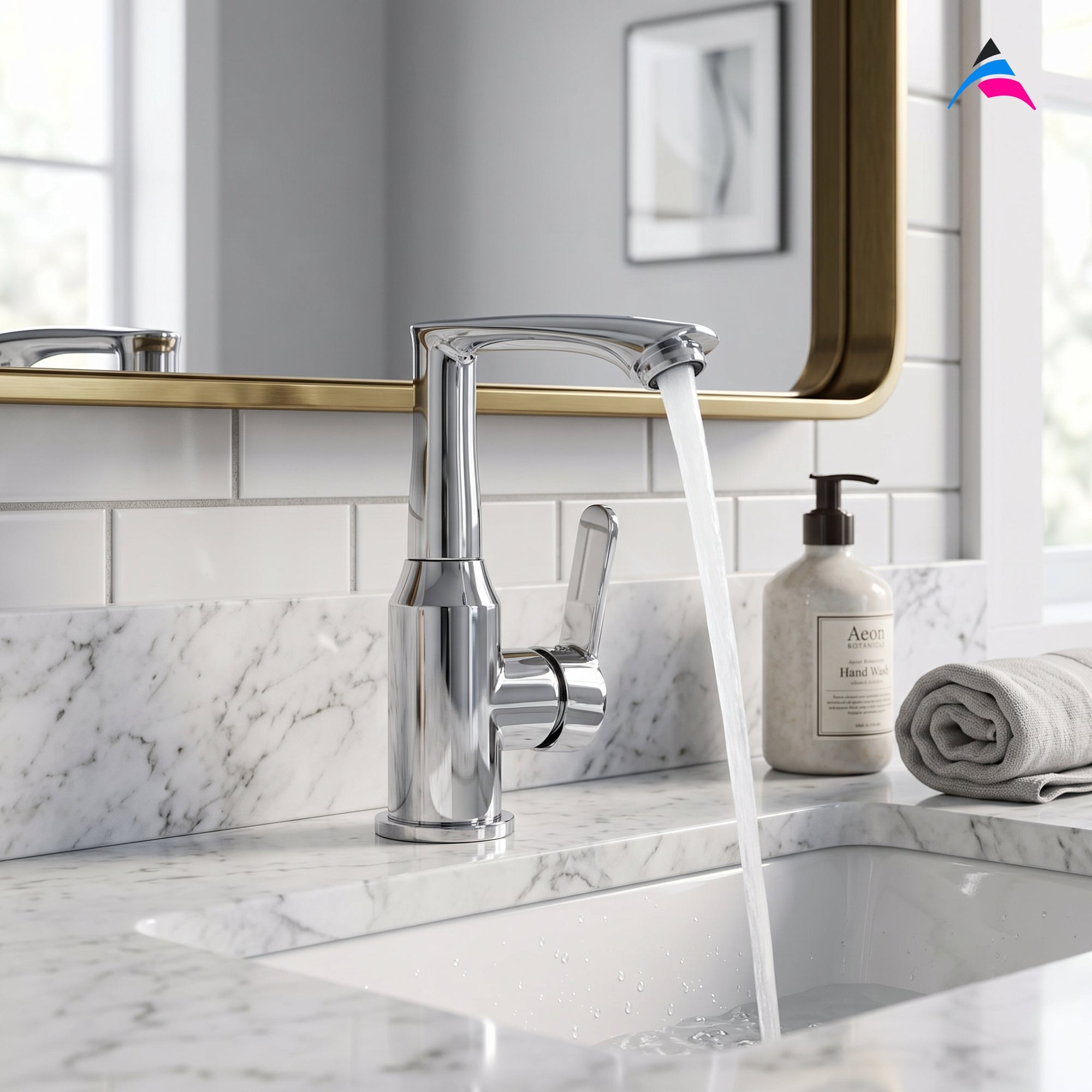 Asiatique X-011 Single Cold Basin Faucet Chrome | Modern Single Lever Faucet | Pull Out Series