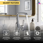Asiatique X-011 Single Cold Basin Faucet Chrome | Modern Single Lever Faucet | Pull Out Series