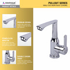 Asiatique X-011 Single Cold Basin Faucet Chrome | Modern Single Lever Faucet | Pull Out Series