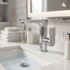 Asiatique X-017 Single Lever Basin Mixer Faucet Chrome | Hot & Cold Water Mixer Tap | Pull Out Series
