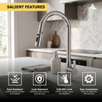 Asiatique X-018 S/L B/M Pull Down Kitchen Faucet Chrome | Premium Kitchen Mixer Faucet | Pull Out Series